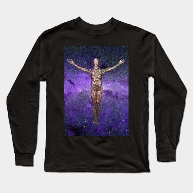 Droid Ascension in fantastic vivid space Long Sleeve T-Shirt by rolffimages